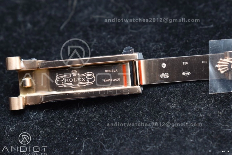 RG DayDate Crystal Bracelet 904L 40 706 Practical Steel President GMF A Meteorite On Markers Dial 0705